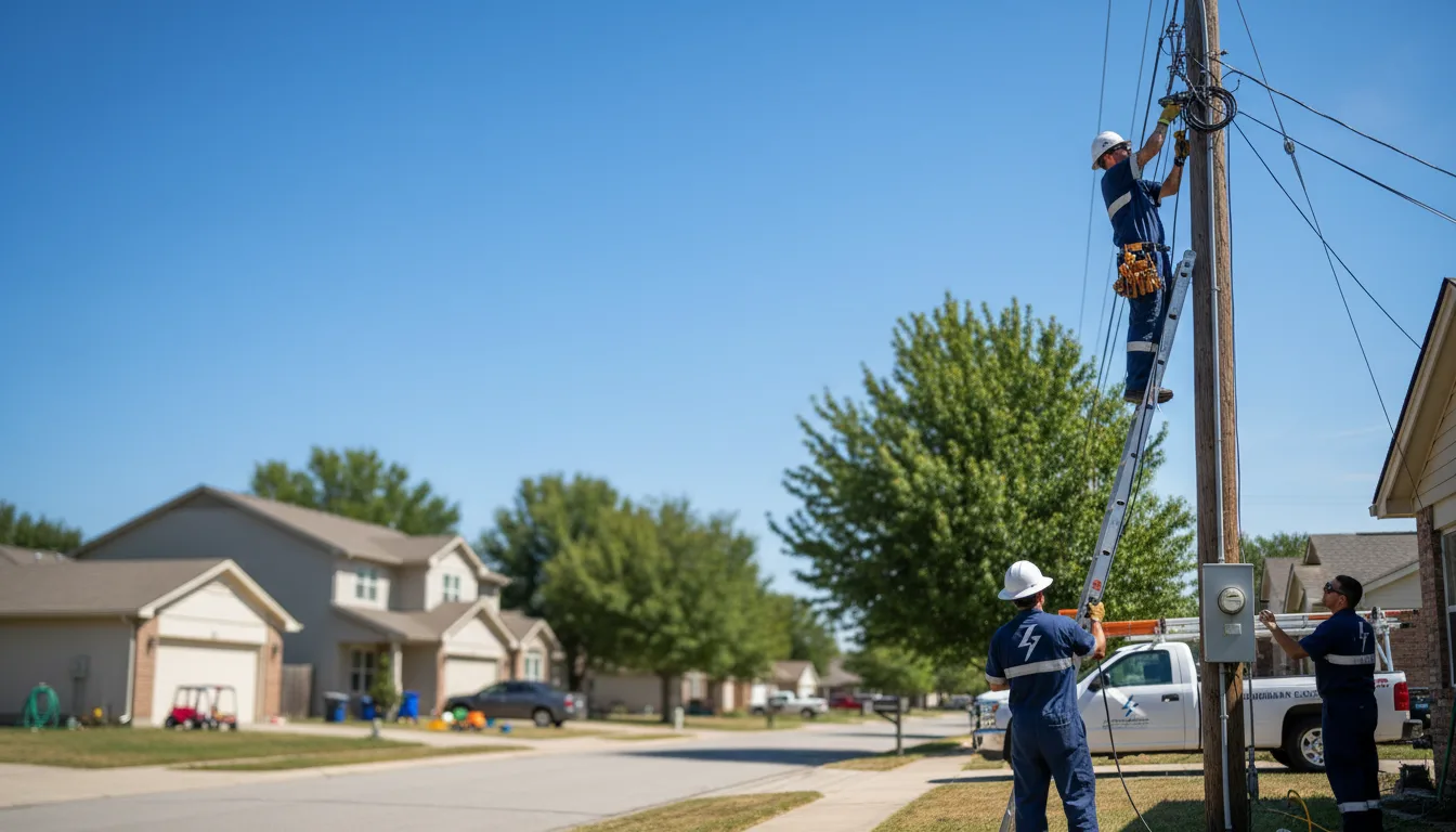 Residential electrician providing installation services in Shelbyville, TX